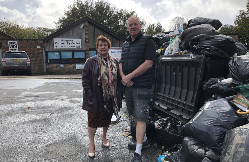 Cllr Dawn Barnett and Cllr Nick Lewry at Hangleton Community Centre