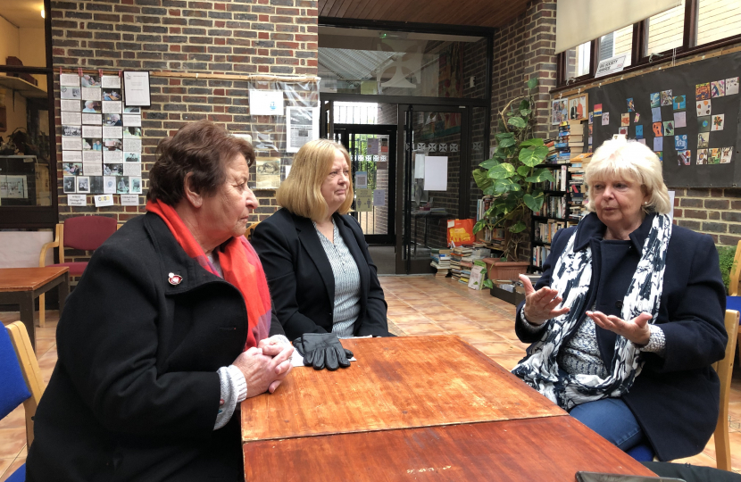 Conservative Housing Team Cllr Dawn Barnett, Cllr Anne Meadows and Cllr Mary Mears