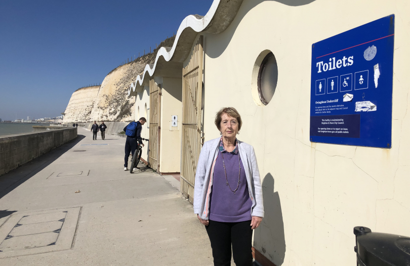 Conservative Candidate Lynda Hyde at Ovingdean Beach