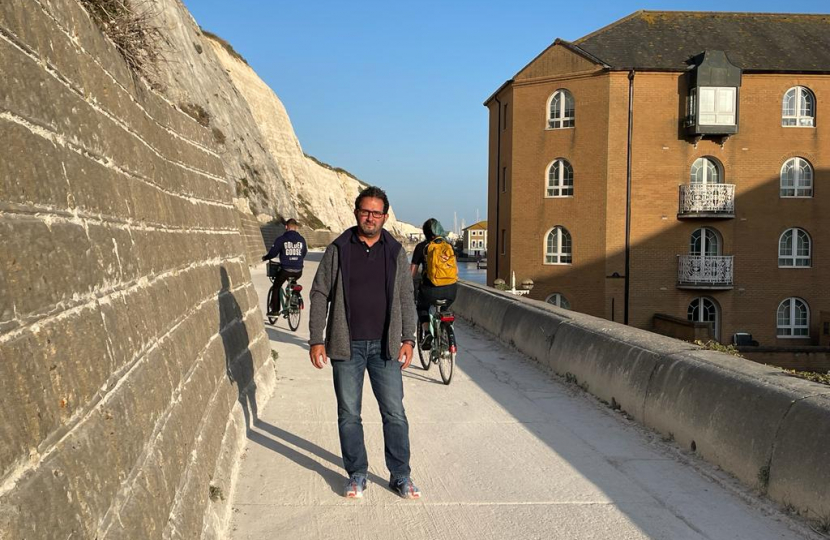 Conservative Group Councillor Samer Bagaeen at The Undercliff Walk