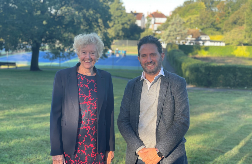 Hove Park Ward Councillors Vanessa Brown & Samer Bagaeen