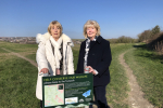 Conservative Candidate Lynda Hyde with Councillor Mary Mears in the Rottingdean Coastal ward