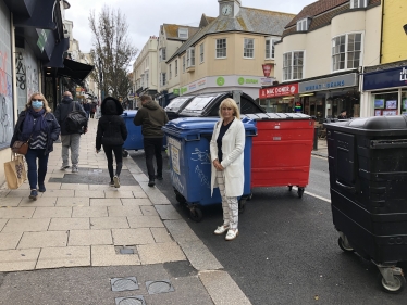 Widened pavement