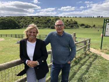 Cllr Dee Simson and Cllr Steve Bell