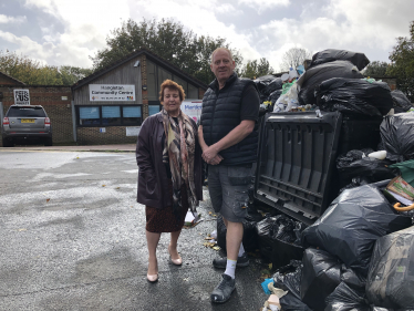 Cllr Dawn Barnett and Cllr Nick Lewry at Hangleton Community Centre