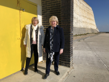 Conservative candidate for the Rottingdean Coastal by-election Lynda Hyde with local Councillor Mary Mears