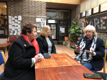 Conservative Housing Team Cllr Dawn Barnett, Cllr Anne Meadows and Cllr Mary Mears