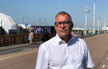 Conservative Group Leader Steve Bell at Madeira Drive